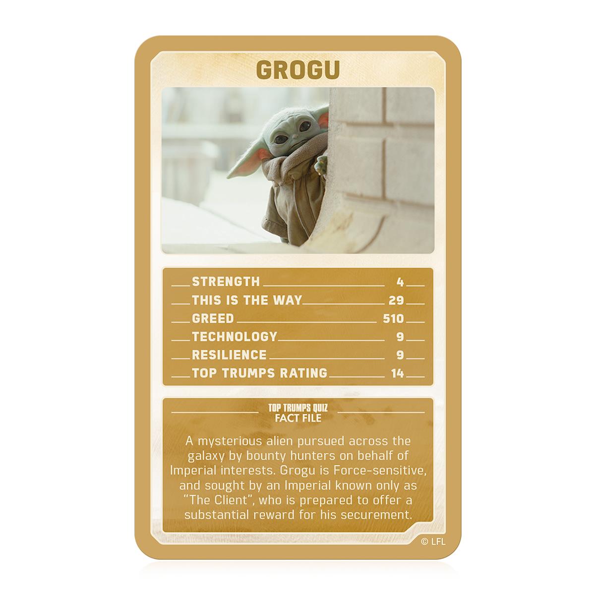 Star Wars : The Mandalorian Top Trumps Card Game
