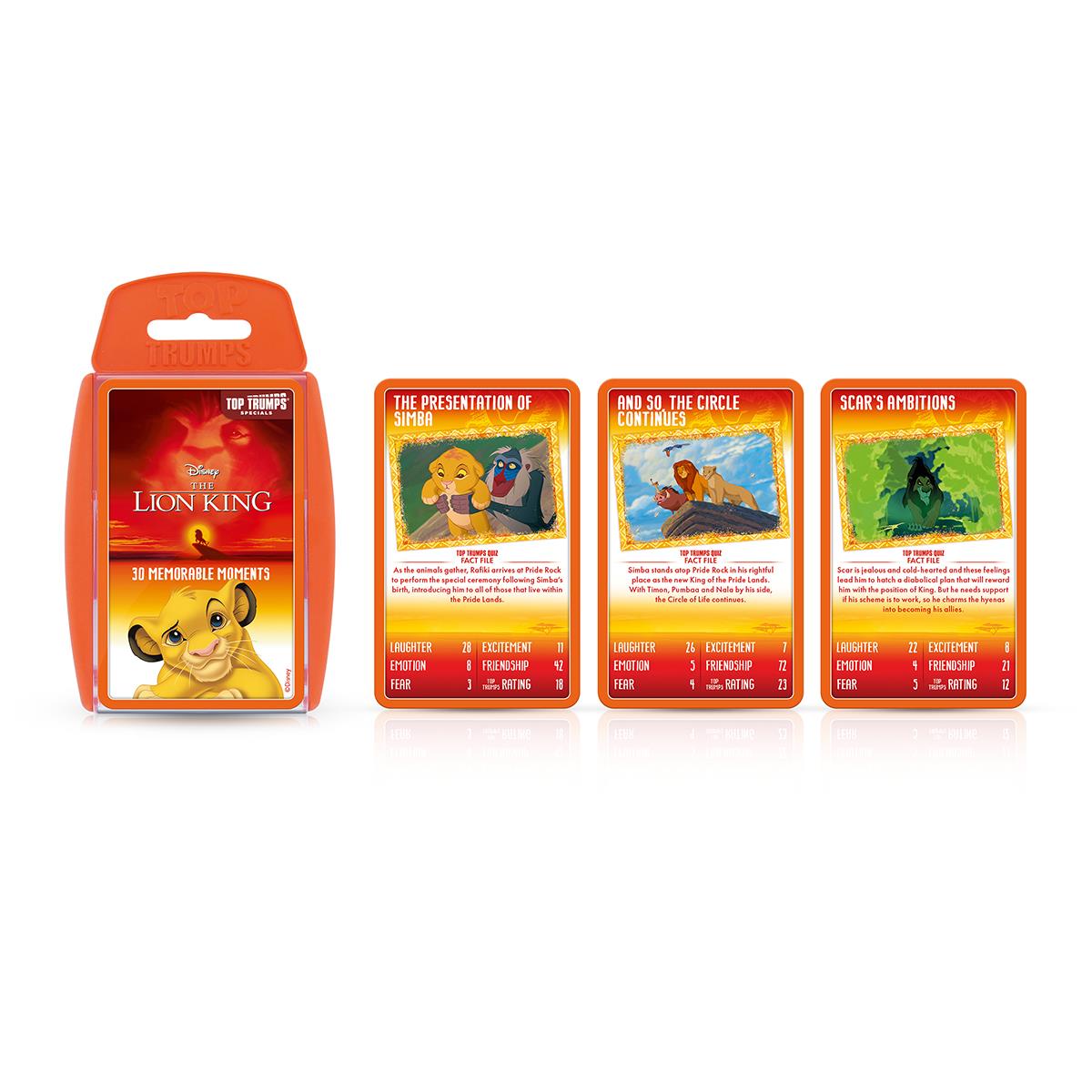 Lion King Top Trumps Card Game