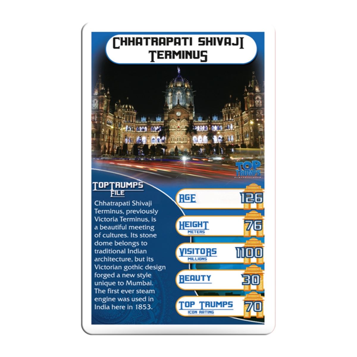 Monuments of India Top Trumps Card Game