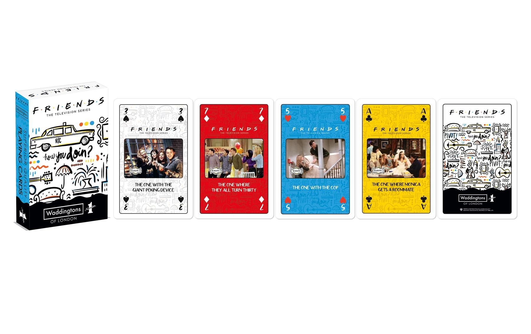 Friends Waddingtons Number 1 Playing Cards