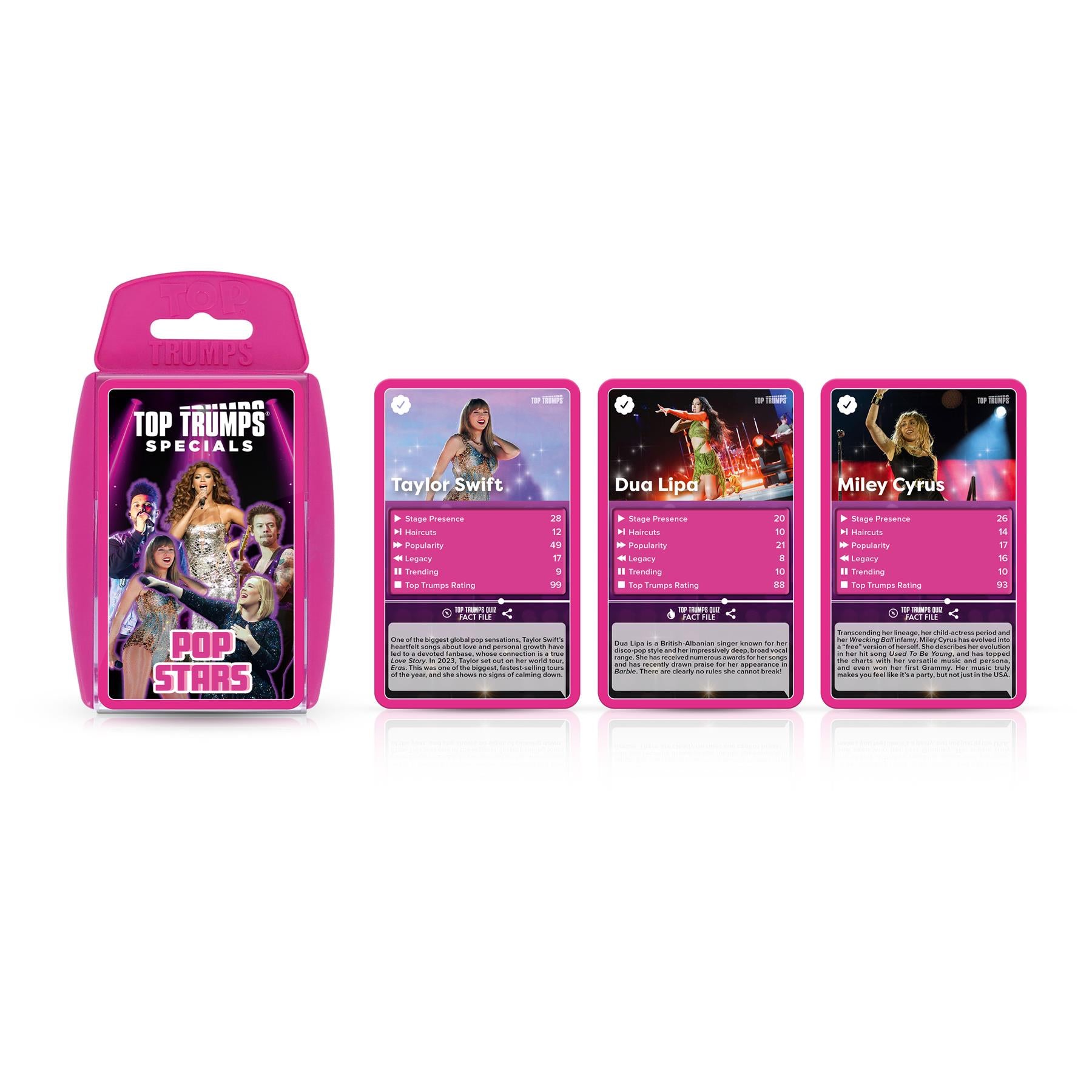 Popstars Top Trumps Card Game