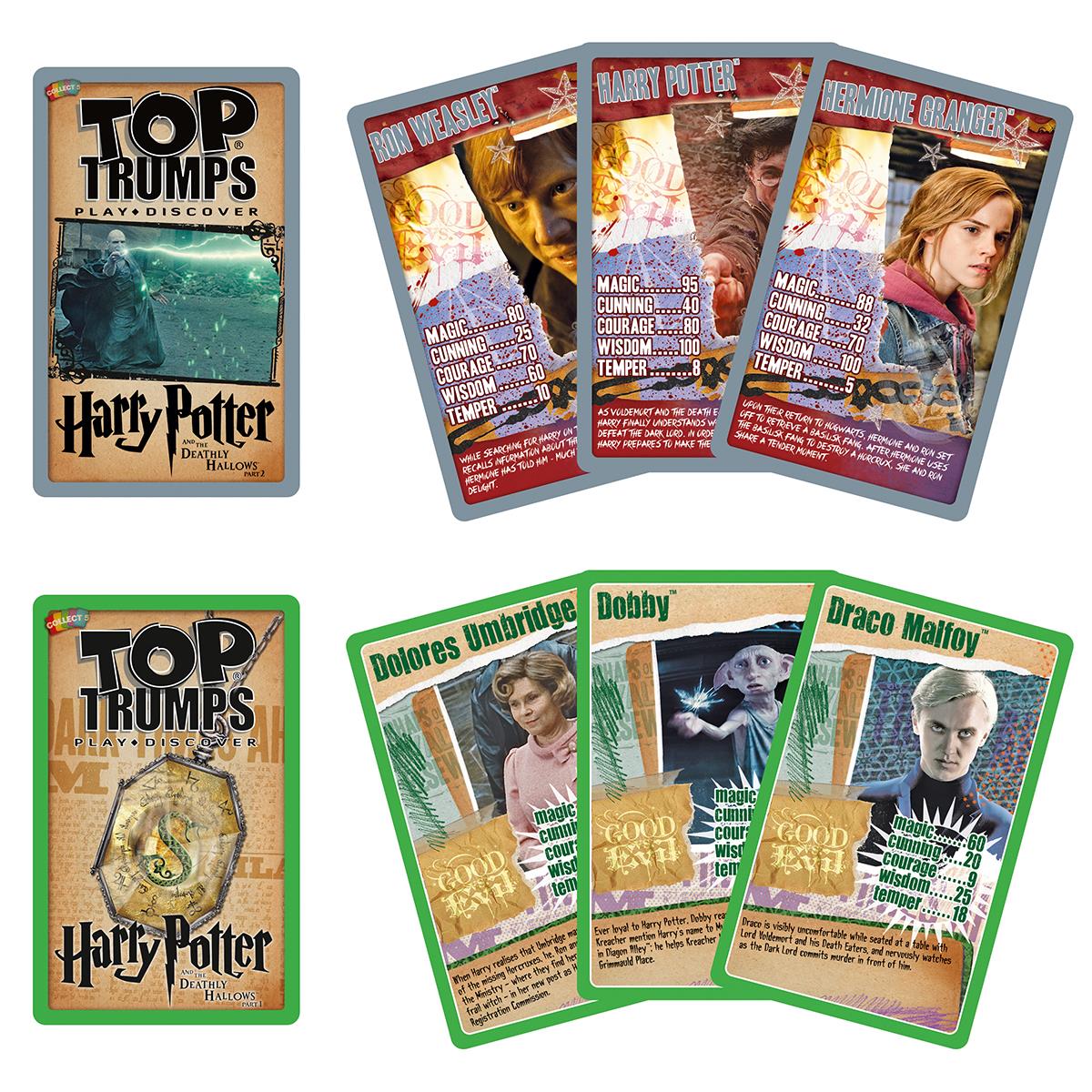 Harry Potter Slytherin Top Trumps Card Game Collectors Tin