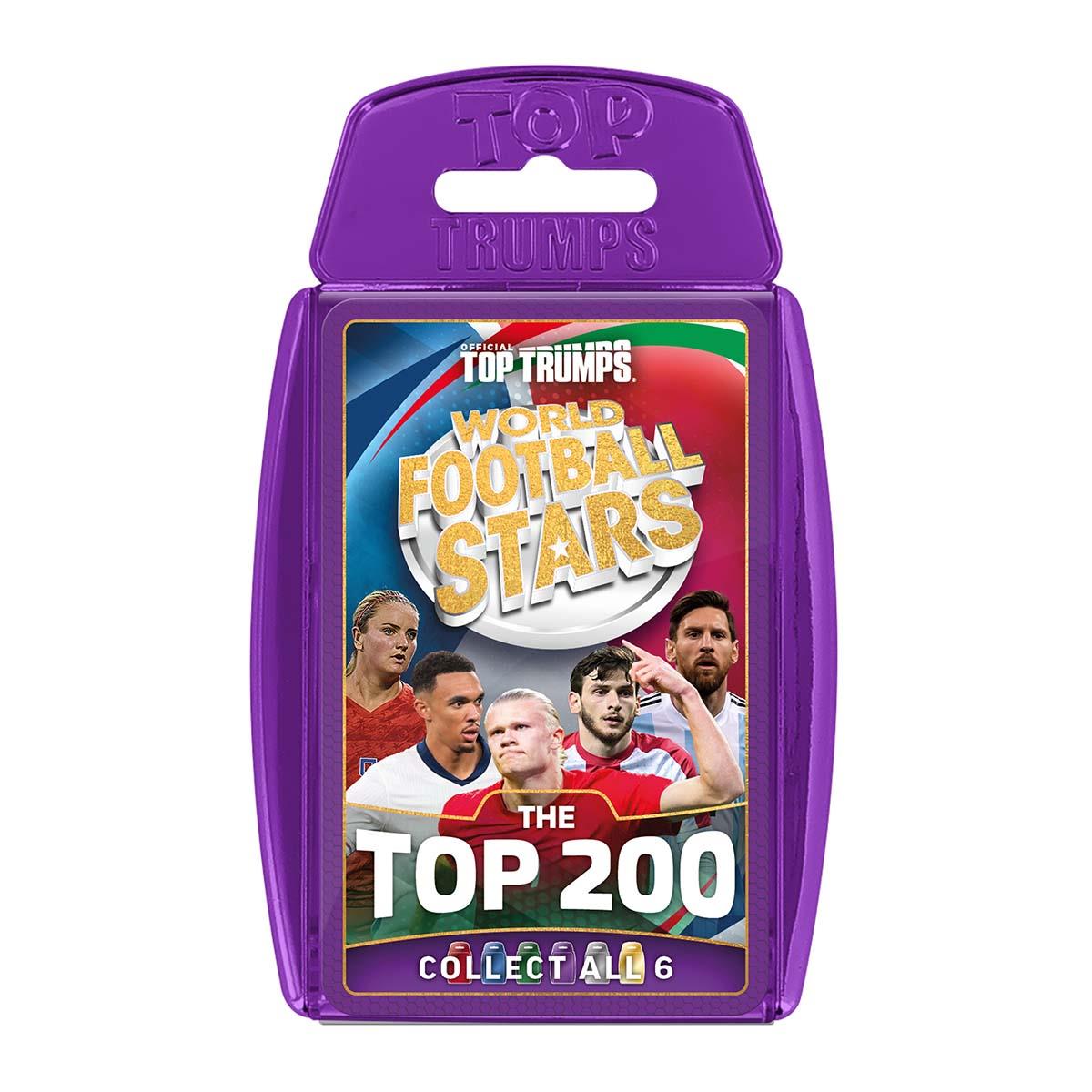 World Football Stars Top 200 Top Trumps Card Game Chrome Purple Pack