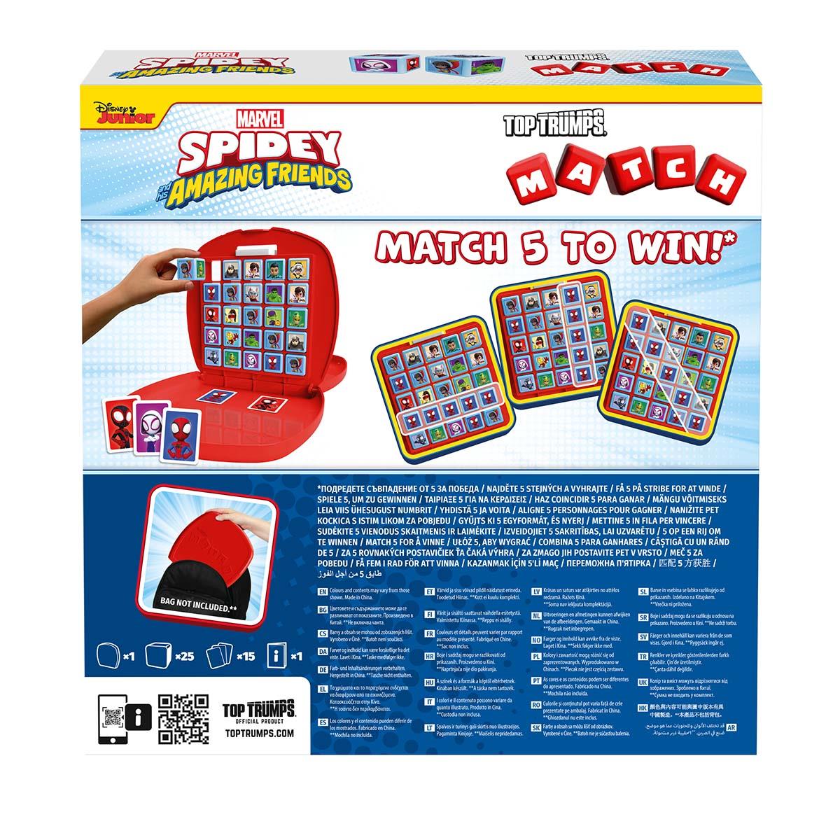 Spidey and His Amazing Friends Top Trumps Match - The Crazy Cube Game