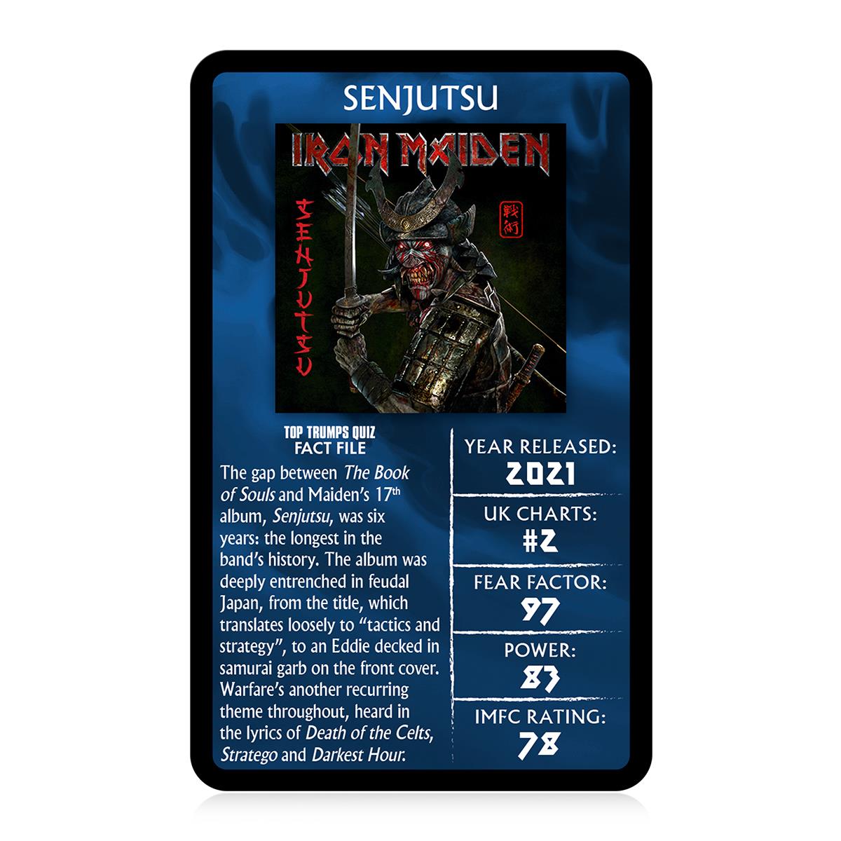 Iron Maiden Top Trumps Card Game