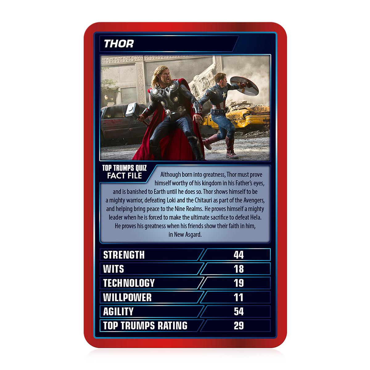 Marvel Cinematic Universe Top Trumps Card Game