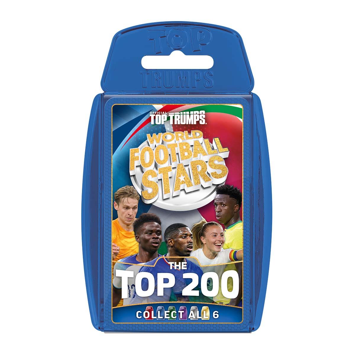 World Football Stars Top 200 Top Trumps Card Game – Chrome Blue Pack