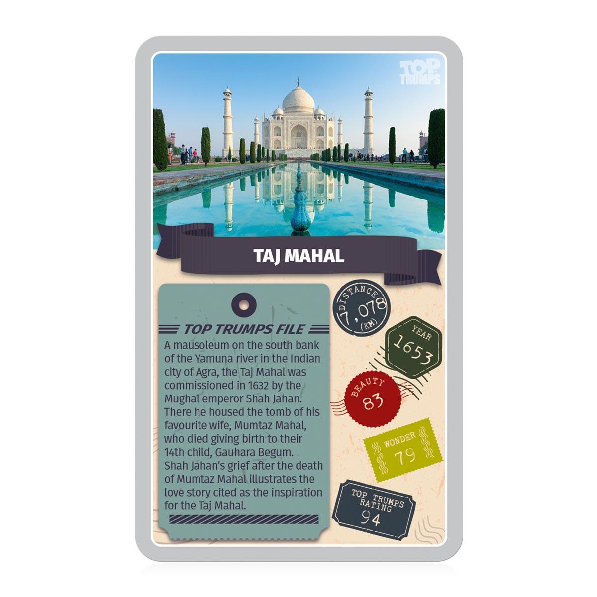 Monuments of the World Top Trumps Card Game