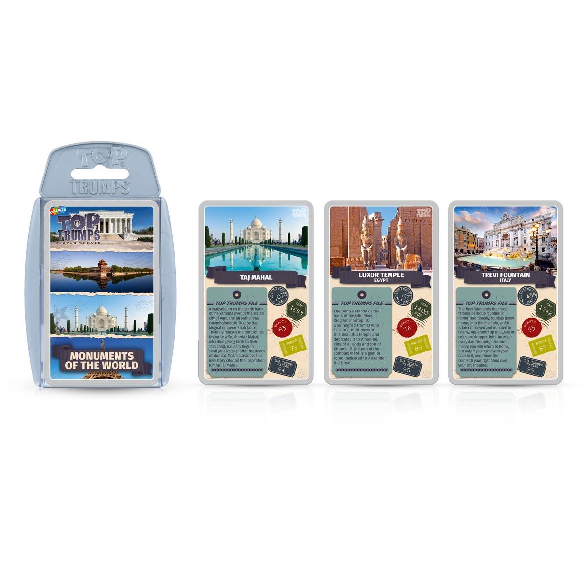 Monuments of the World Top Trumps Card Game