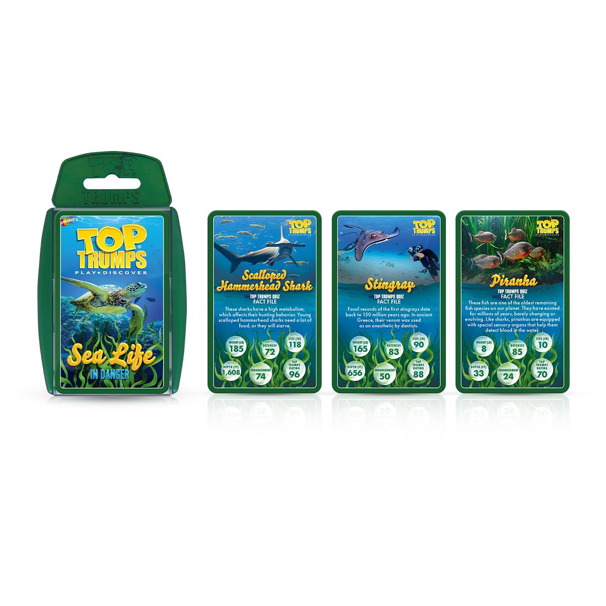 Sealife in Danger Top Trumps Card Game