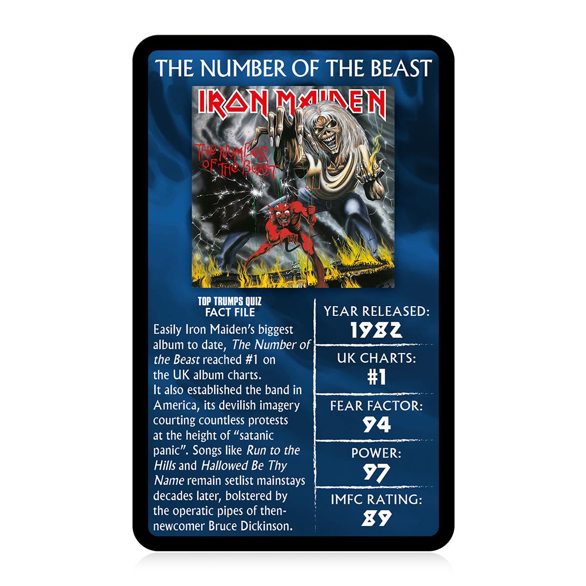 Iron Maiden Top Trumps Card Game