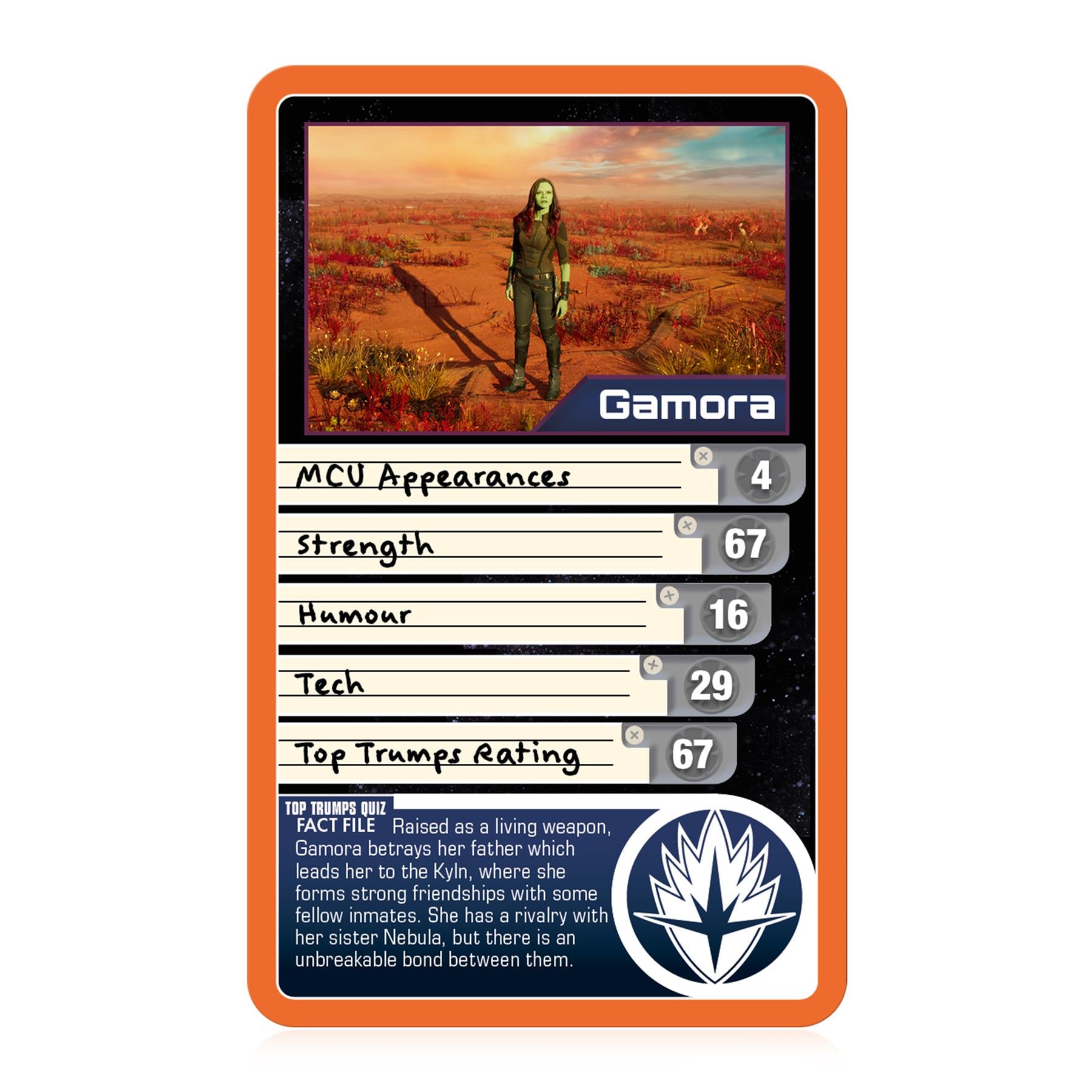 Guardians of the Galaxy Top Trumps Card Game
