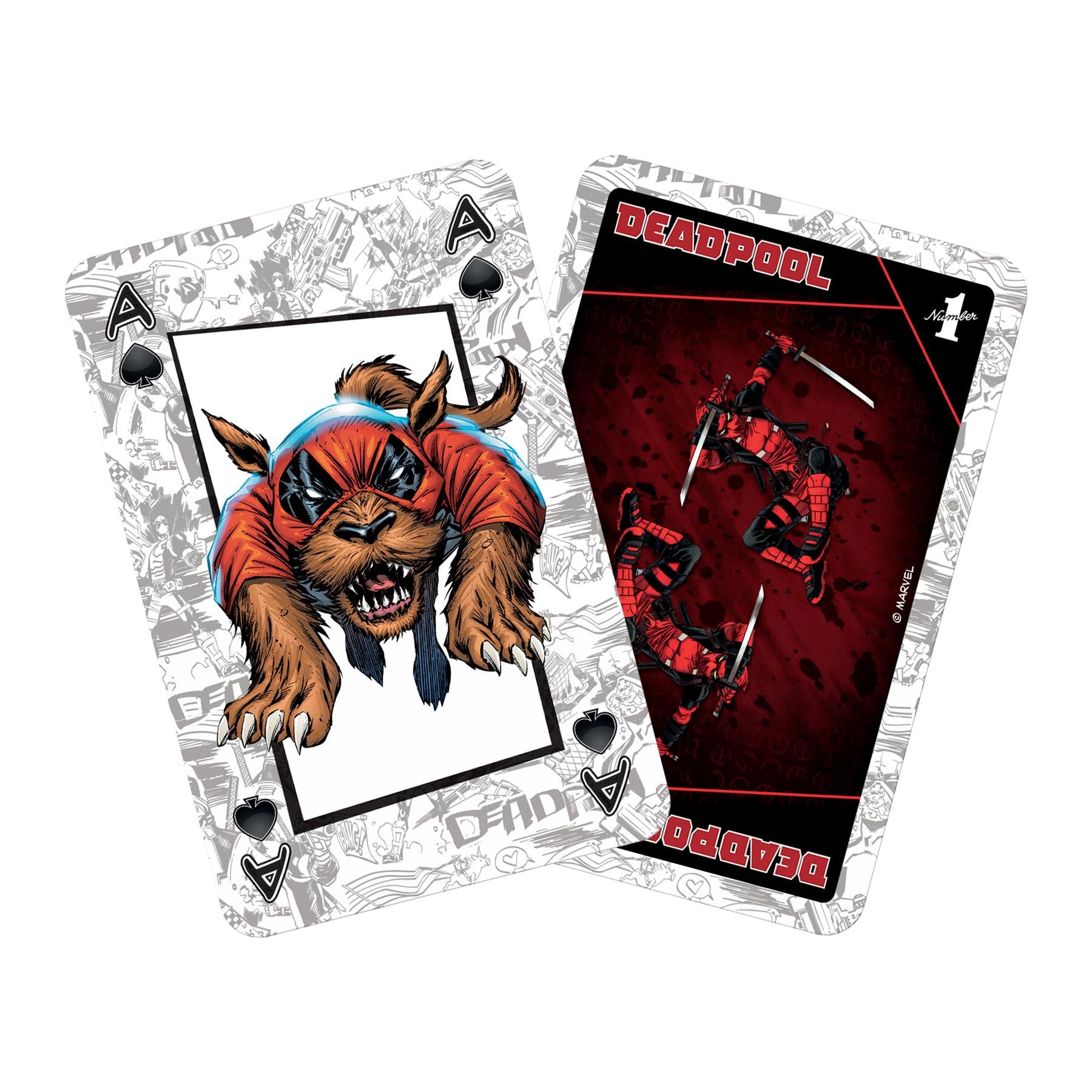Deadpool Waddingtons Number 1 Playing Cards
