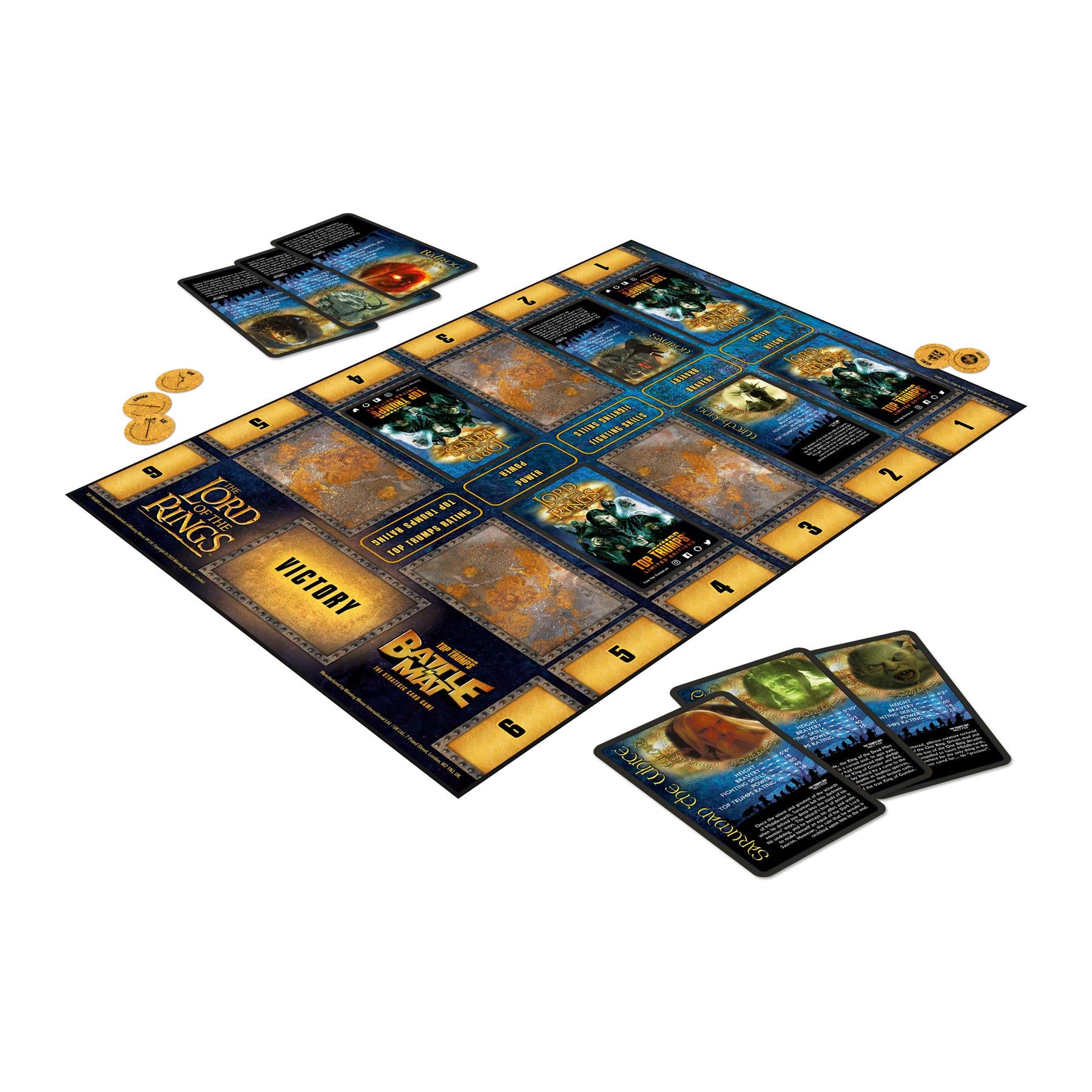 Lord of the Rings Top Trumps Battle Mat Card Game