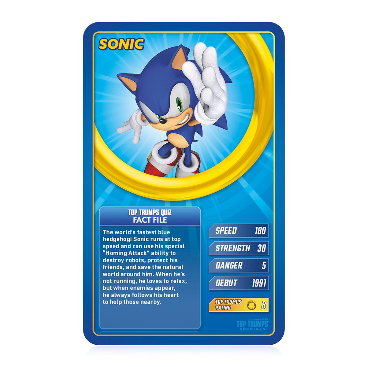 Sonic Top Trumps Card Game