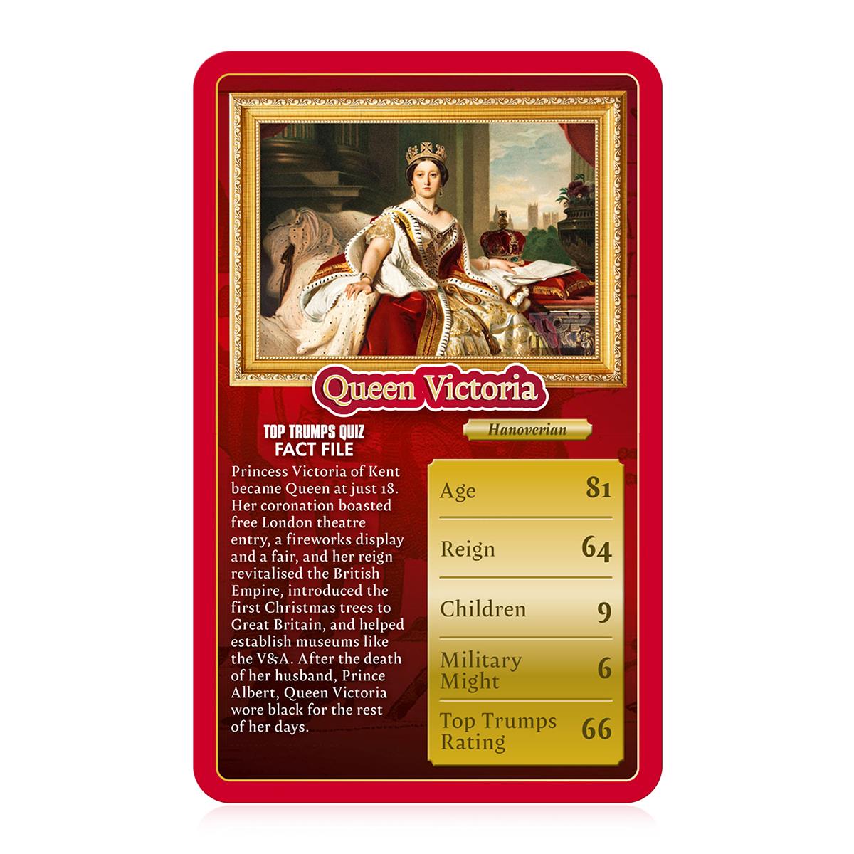 Kings and Queens Top Trumps Card Game