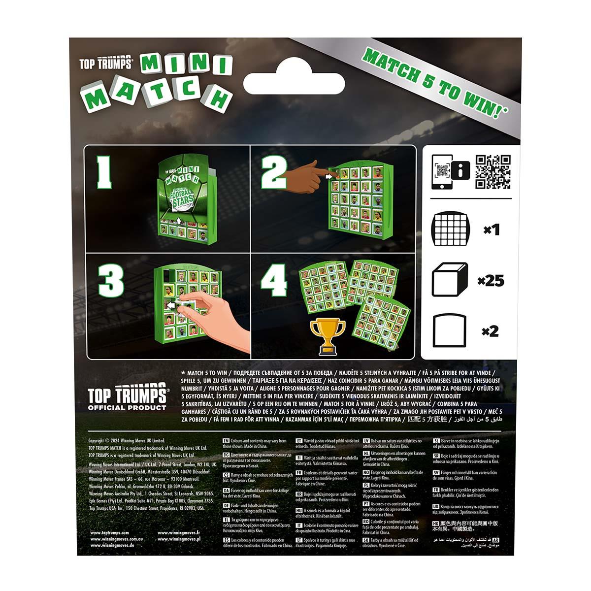 World Football Stars Green Top Trumps Mini Match