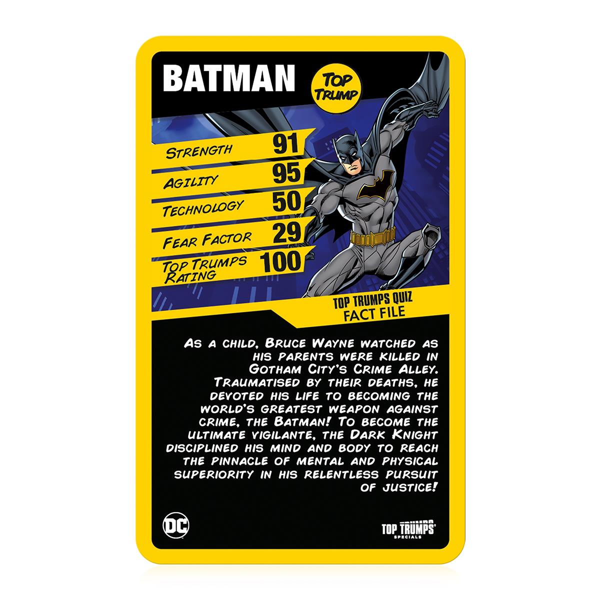 Batman Top Trumps Card Game