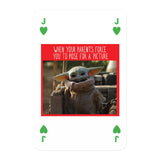 Star Wars The Mandalorian 'The Child' Waddingtons Number 1 Playing Cards