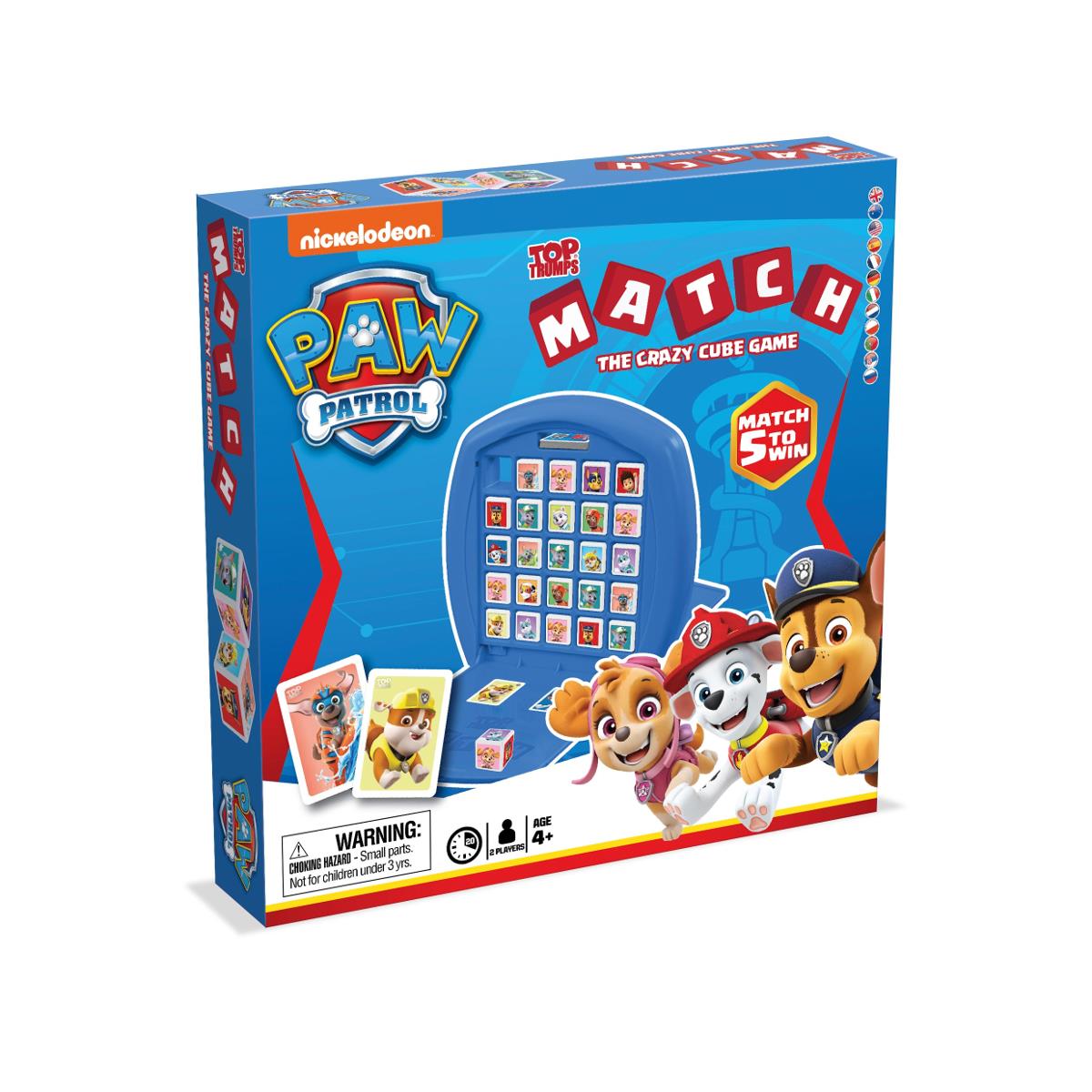 Paw Patrol Top Trumps Match - The Crazy Cube Game