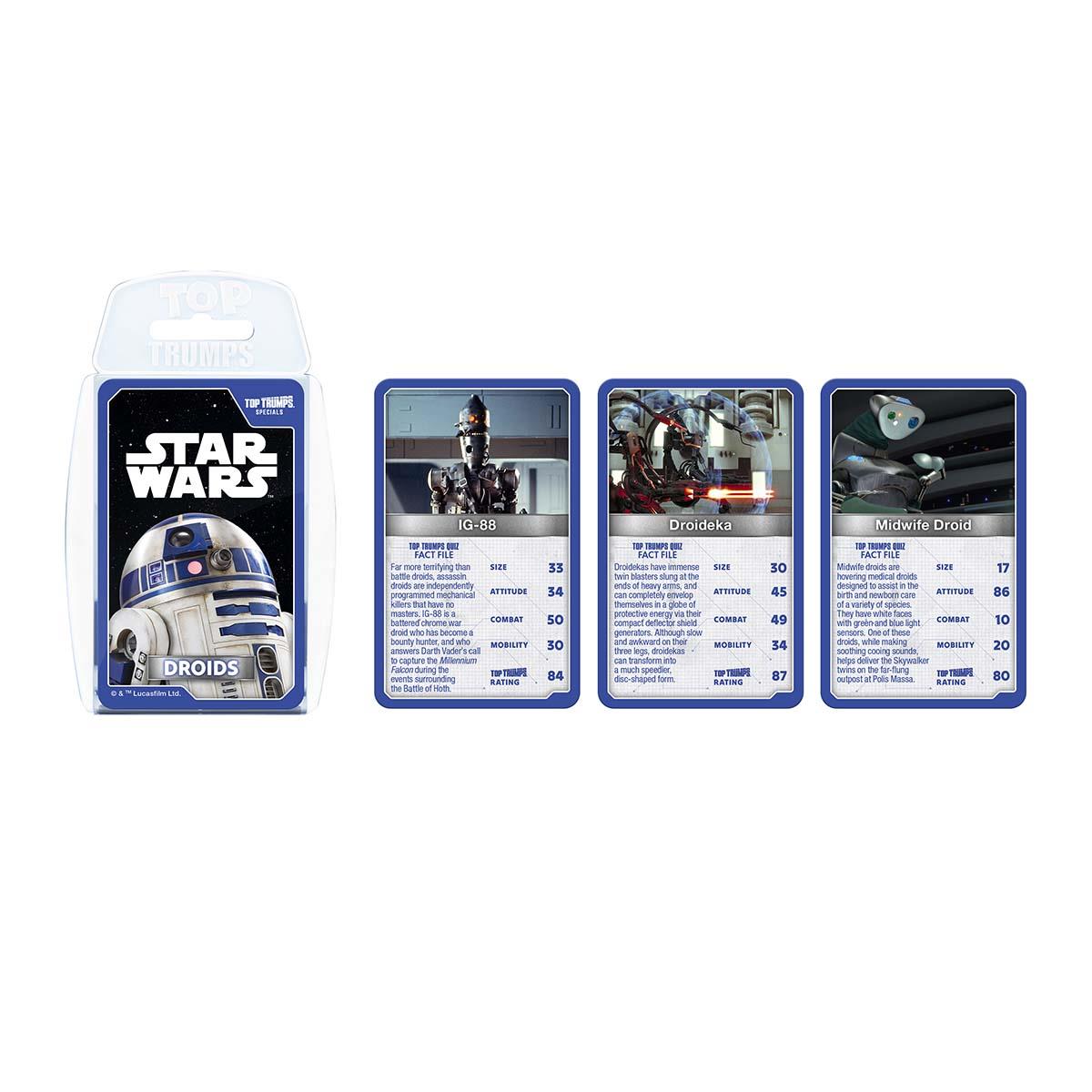 Star Wars Droids Top Trumps Card Game