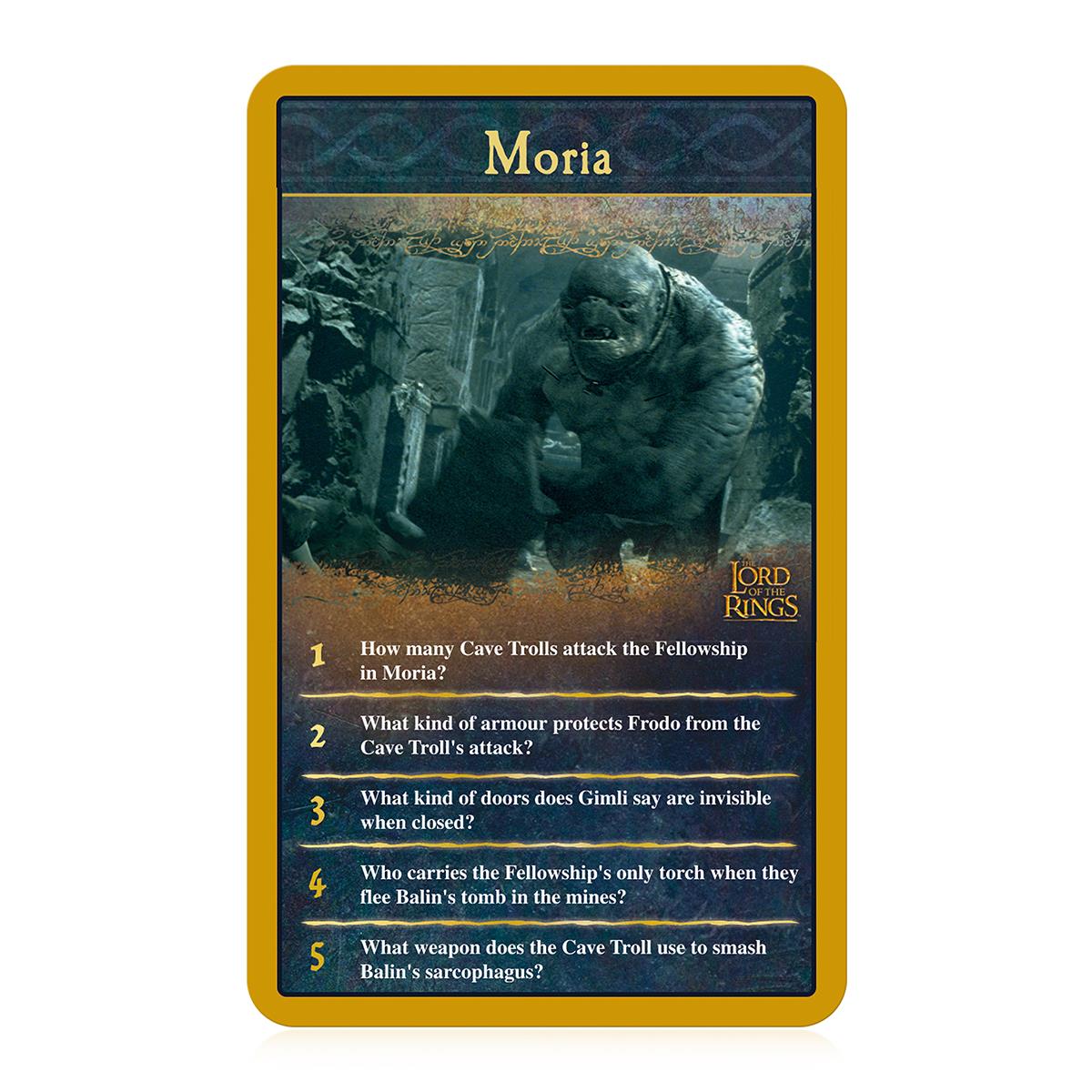 The Lord of the Rings Top Trumps Quiz Game Card Game