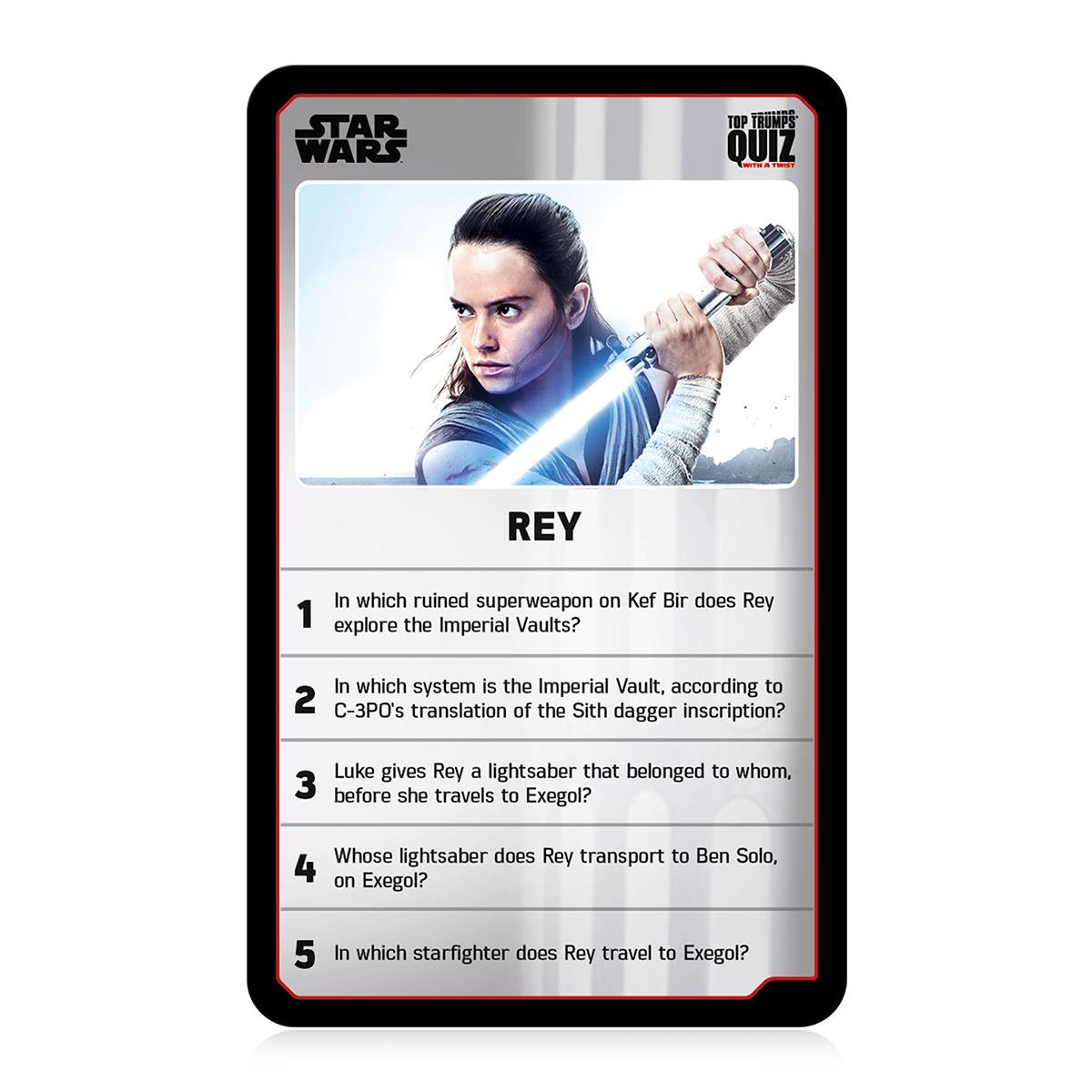 Star Wars 21 Top Trumps Quiz Card Game