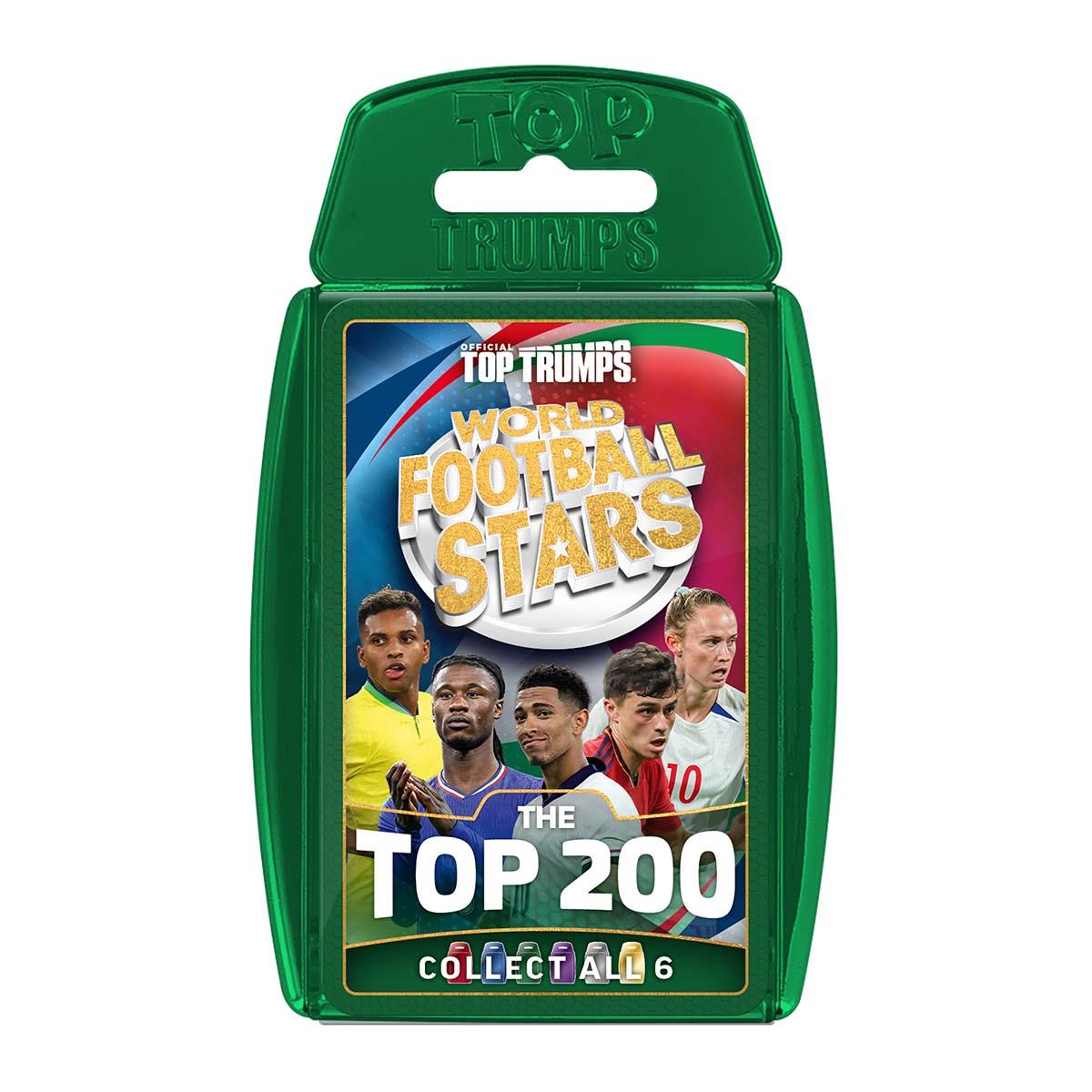 World Football Stars Top 200 Top Trumps Card Game Chrome Green Pack