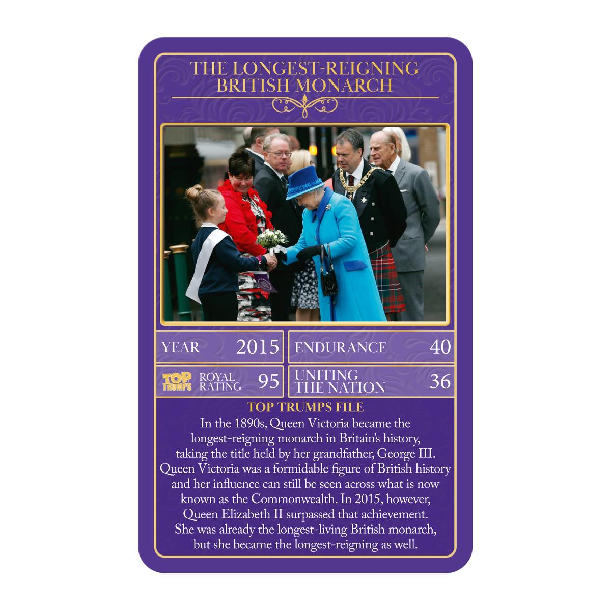 HM Queen Elizabeth II Top Trumps Card Game
