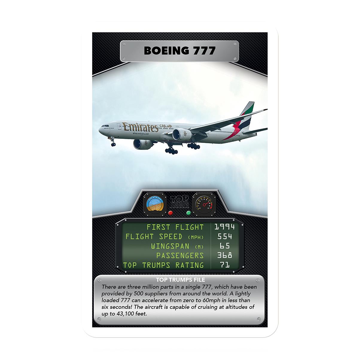 Planes Top Trumps Card Game