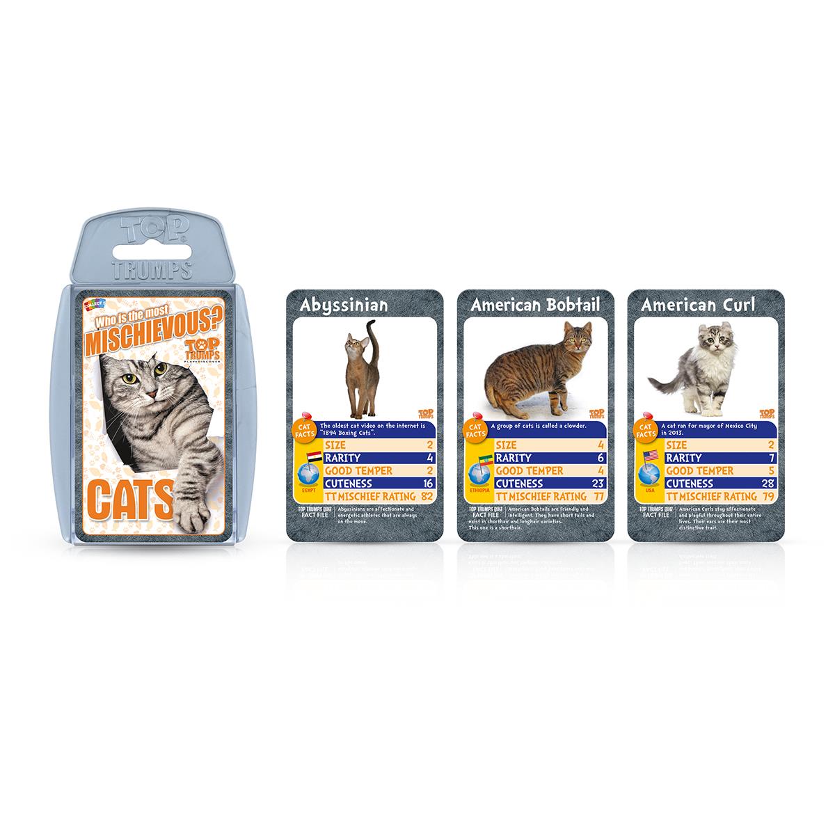 Cats Top Trumps Card Game