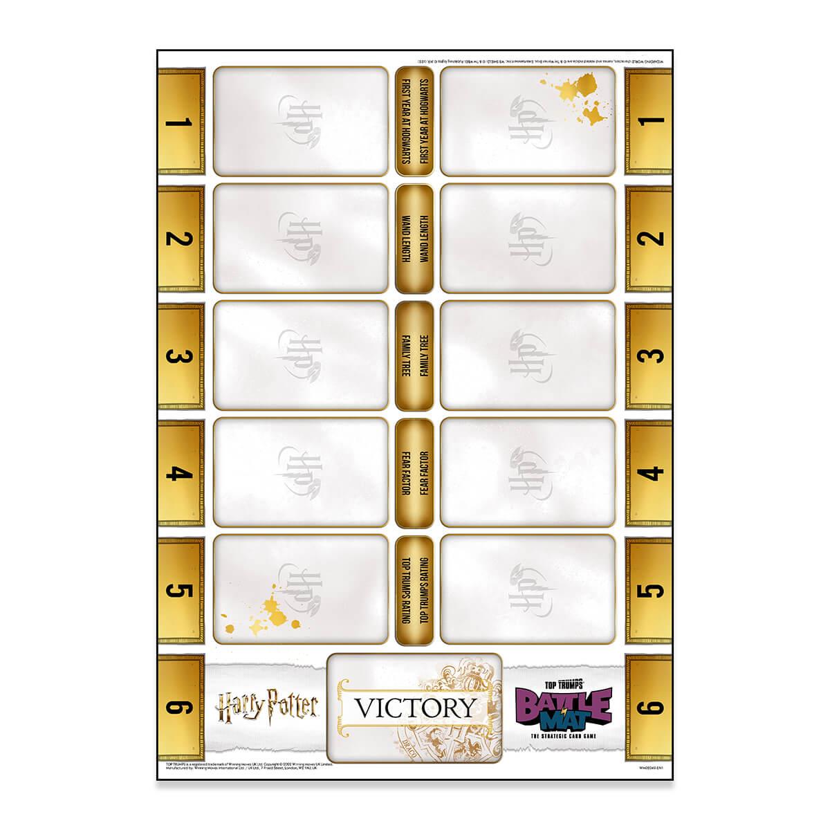 Harry Potter Top Trumps Battle Mat Card Game