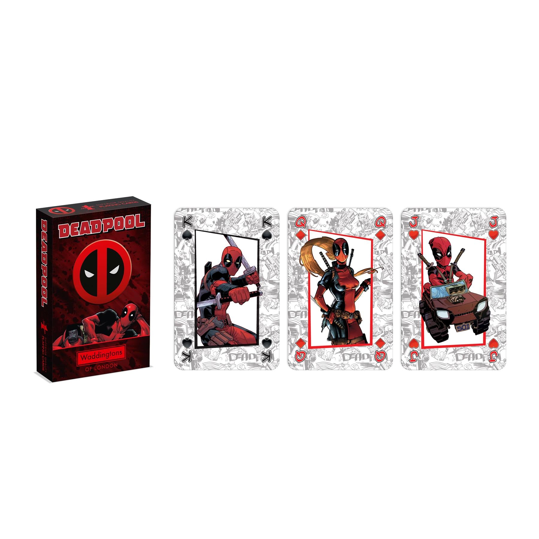 Deadpool Waddingtons Number 1 Playing Cards