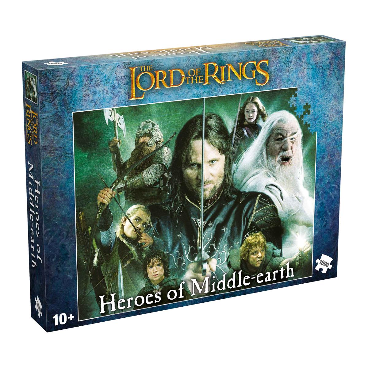 The Lord of the Rings Heroes of Middle Earth 1000 Piece Jigsaw Puzzle