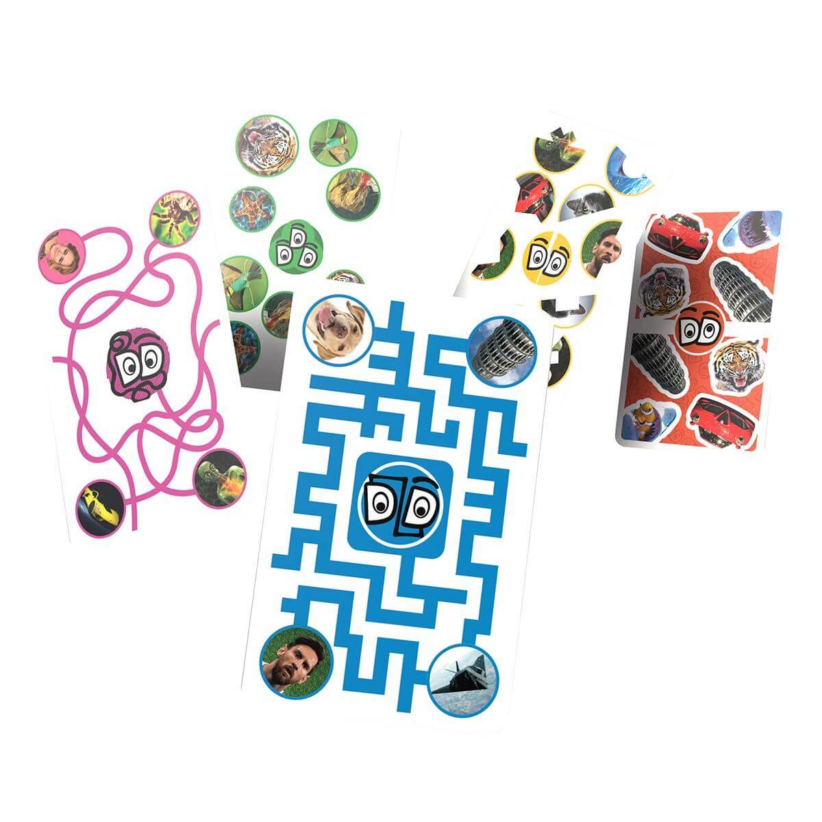 GODDIT! Top Trumps Card Game cards showcasing puzzles and challenges, perfect for travel and fast-paced gameplay.