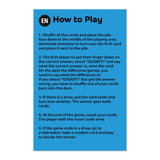 How to play the Goddit! Top Trumps Card Game with rules and instructions.