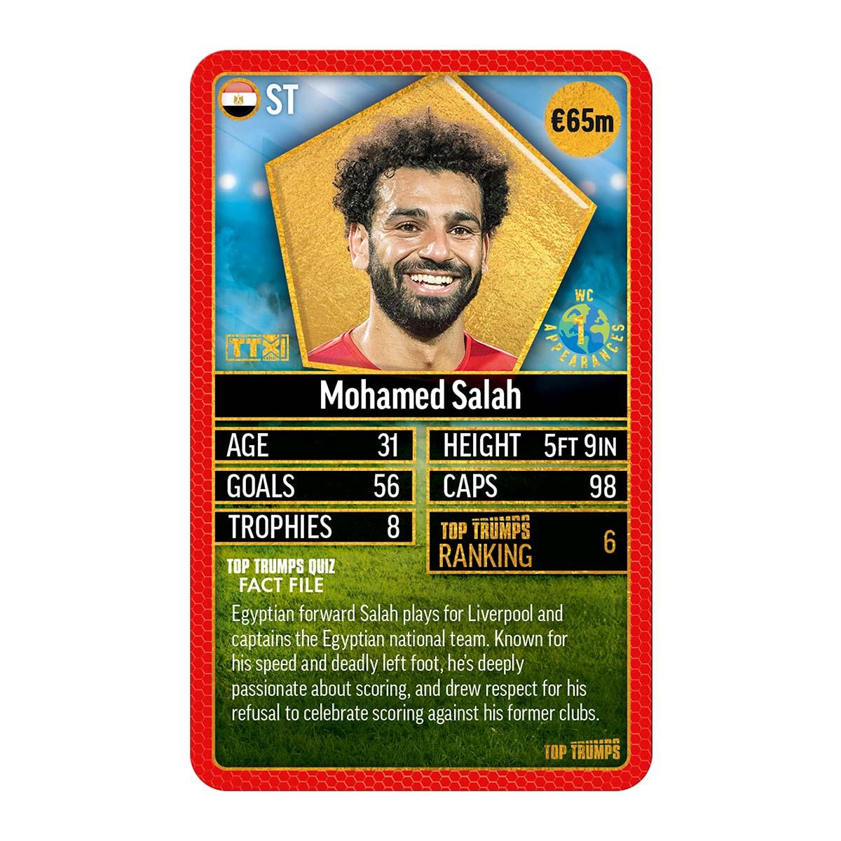 World Football Stars Top 200 - Pack 4 Top Trumps Card Game