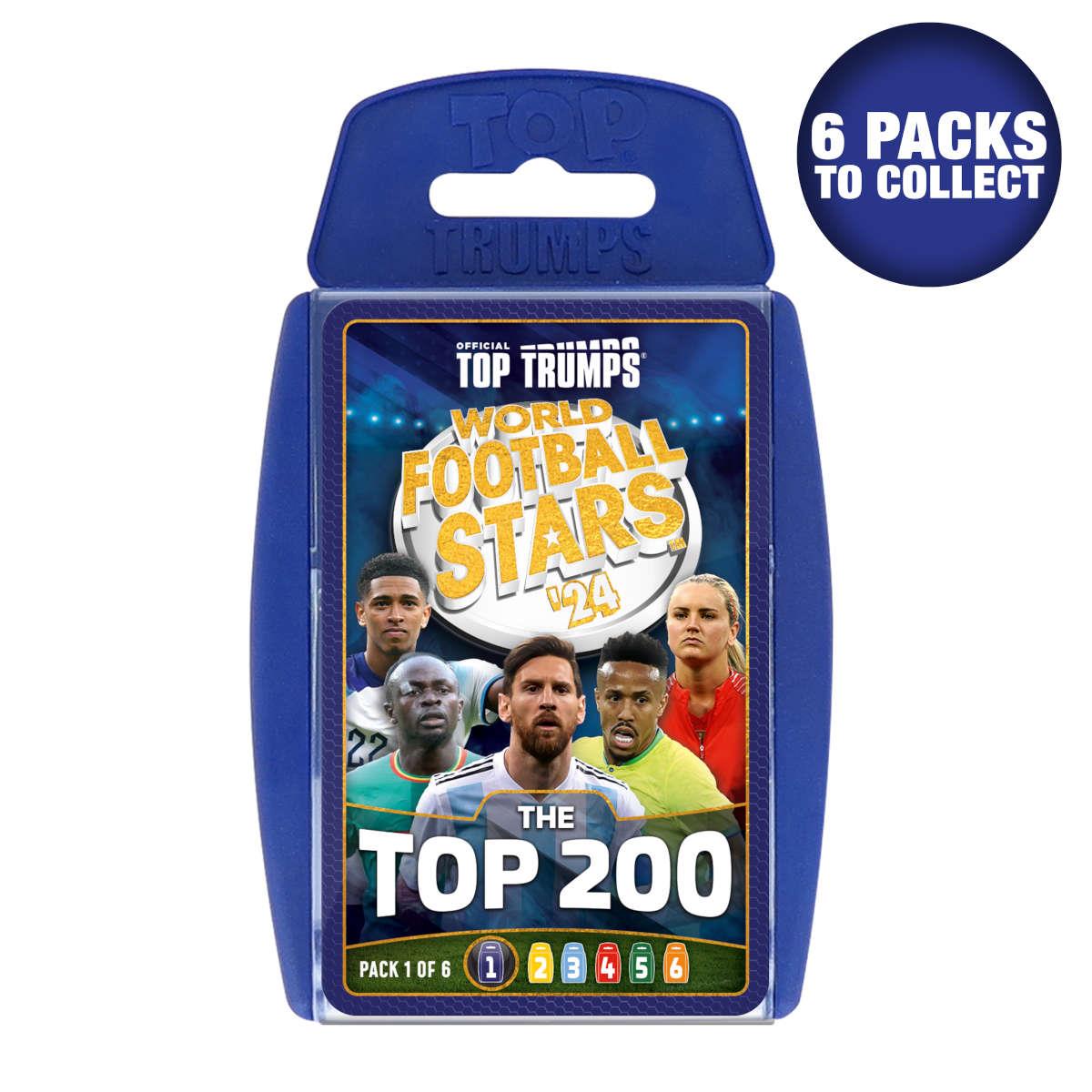 World Football Stars Top 200 - Pack 1 Top Trumps Card Game