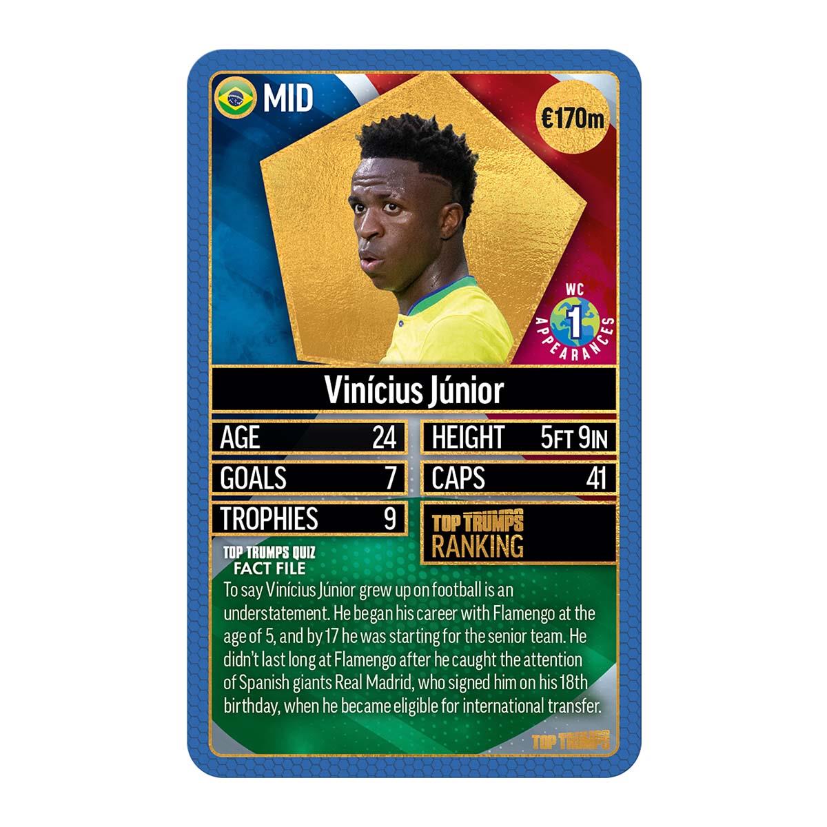 World Football Stars Top 200 Top Trumps Card Game – Chrome Blue Pack