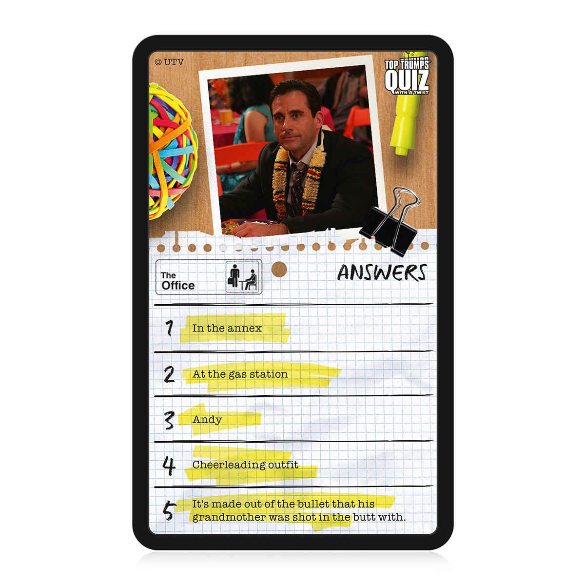 The Office (US) Top Trumps Quiz Card Game