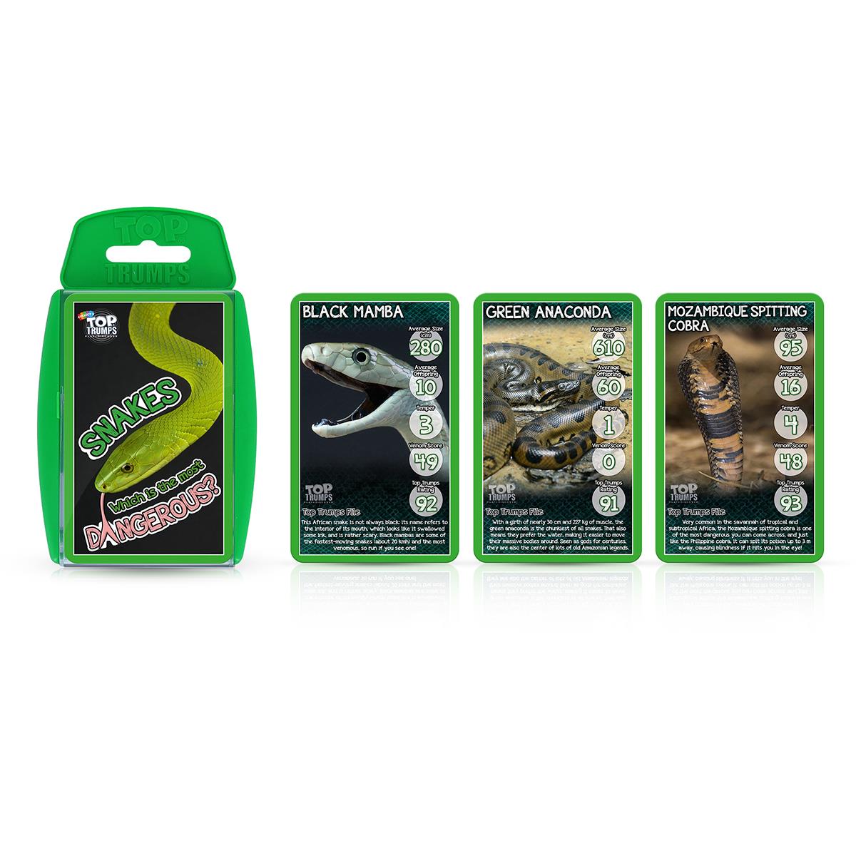 Snakes Top Trumps Card Game