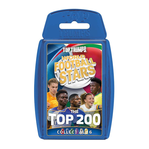 World Football Stars Top 200 Top Trumps Card Game Chrome Blue Pack
