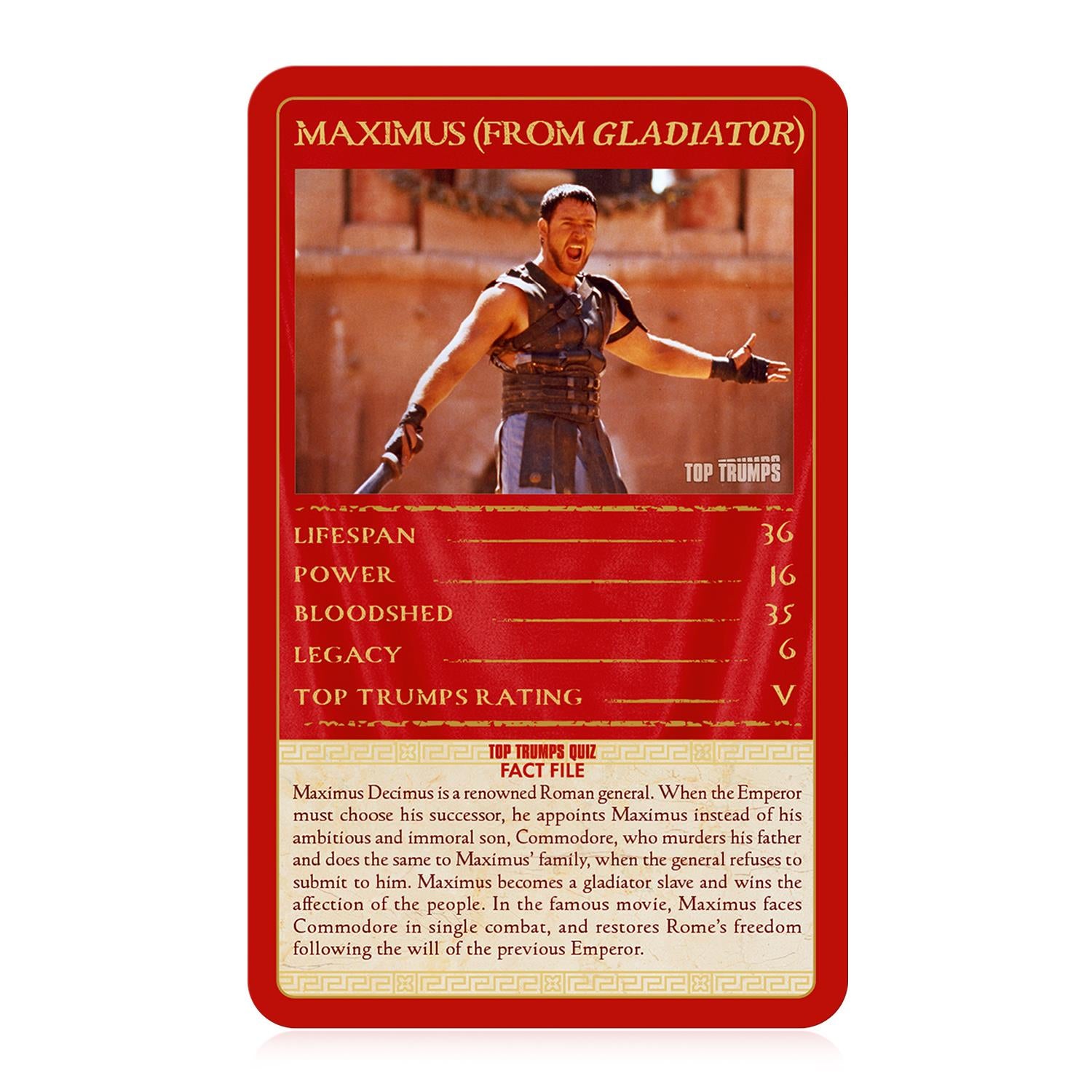 The Roman Empire Top Trumps Limited Edition Card Game