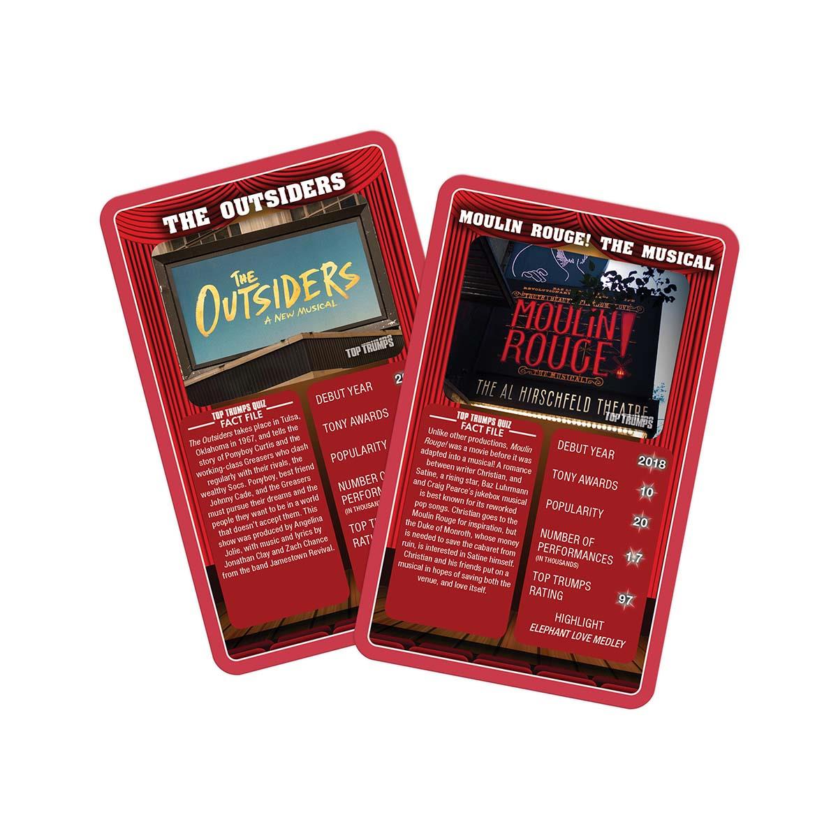 Musicals Top Trumps Limited Edition Card Game