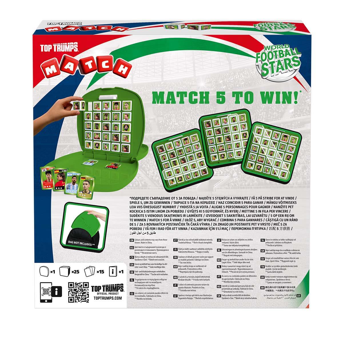 World Football Stars Top Trumps Match - The Crazy Cube Game