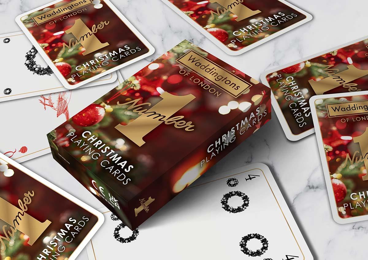 Christmas Waddingtons Number 1 Playing Cards