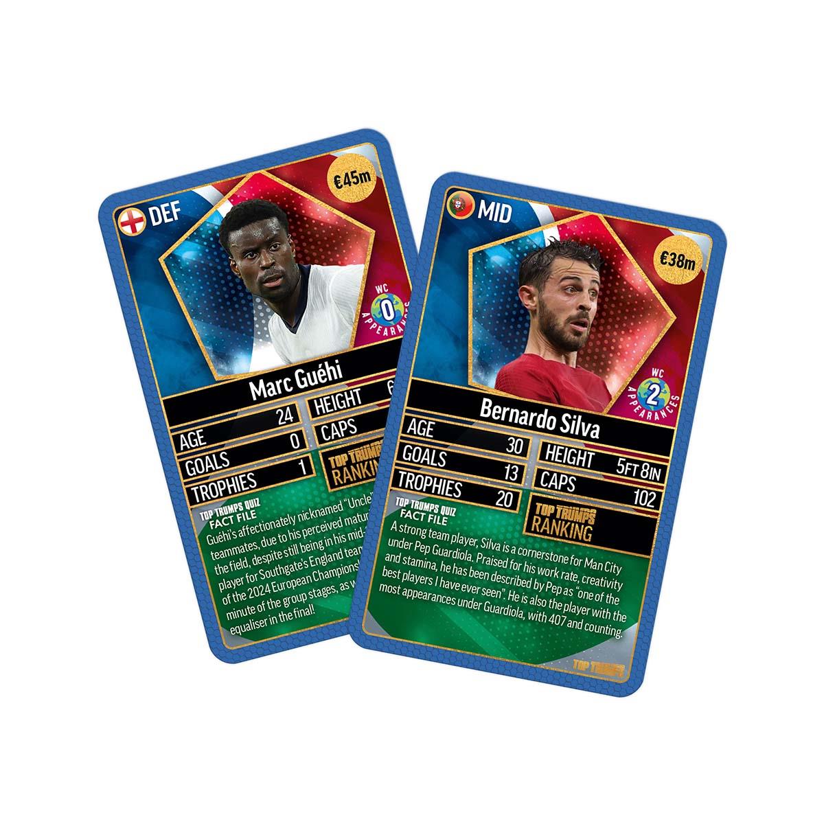 World Football Stars Top 200 Top Trumps Card Game Chrome Blue Pack