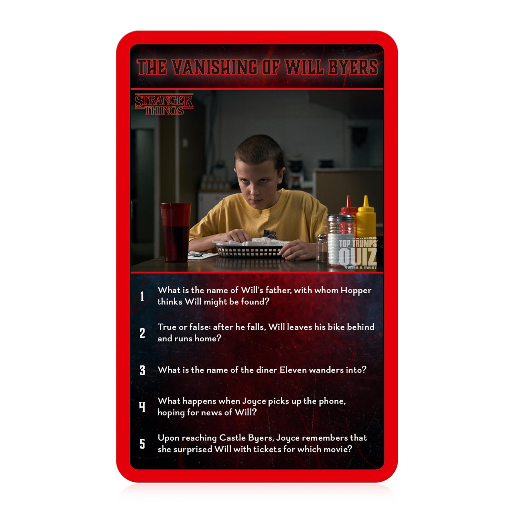 Stranger Things Top Trumps Quiz Card Game