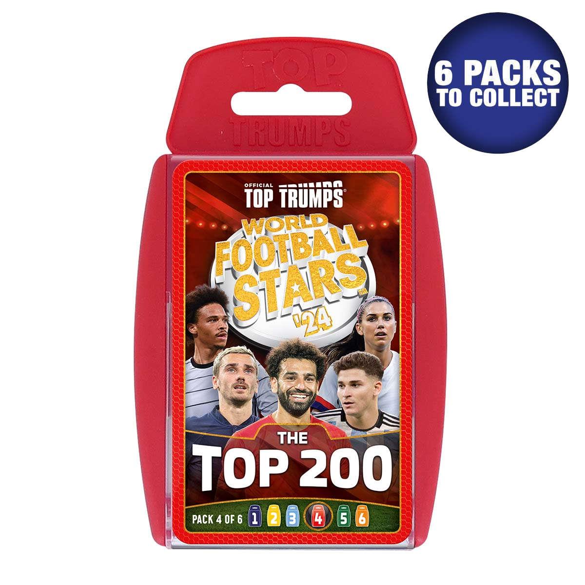 World Football Stars Top 200 - Pack 4 Top Trumps Card Game