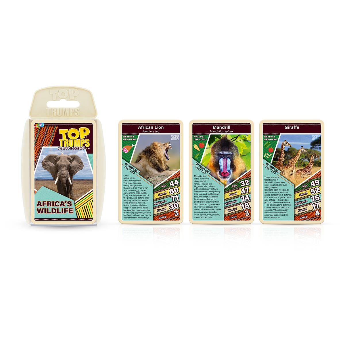 African Wildlife Top Trumps Card Game